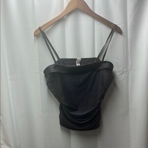 Victoria’s Secret Gray Mesh Silky Camisole Tank Top- M